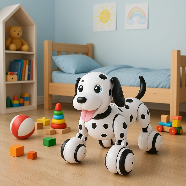 Habitacion infantil con perro robot.jpg